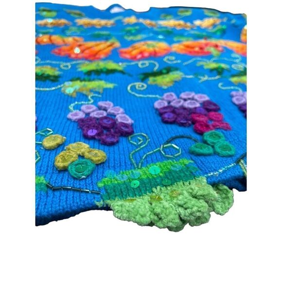 1990s Y2K VINTAGE JANE’S CLOSET DESIGN OPTIONS Embellished Fruit Sequin Embroide - Picture 4 of 6
